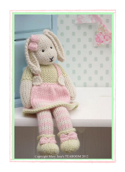 LILY.... A Spring Baby Bunny / Email/ PDF Toy Knitting Pattern/ New