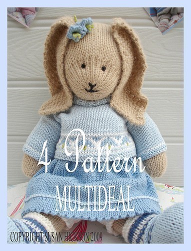 Oscar/ Bluebell/ Daisy / Primrose/ 4 Pattern Multideal/ PDF Patterns/Toy Knitting Patterns