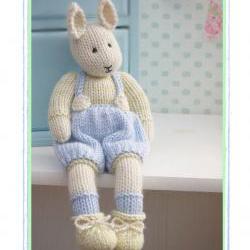 SAMUEL ... A Spring baby Bunny/ Email/ PDF TOY Knitting Pattern / New