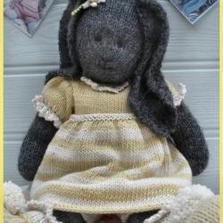 DAISY Rabbit / Bunny Knitted Toy PDF Email Pattern/ Toy Knitting Pattern