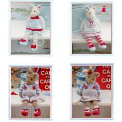 MJT Mice 2 Pattern Deal/ 'Tearoom Mice' and 'Cornish Mice' PDF/Email Patterns
