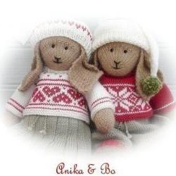 Anika /Bo / 2 Pattern MJT Deal /Lapland Visitors /PDF Email Toy Knitting Patterns